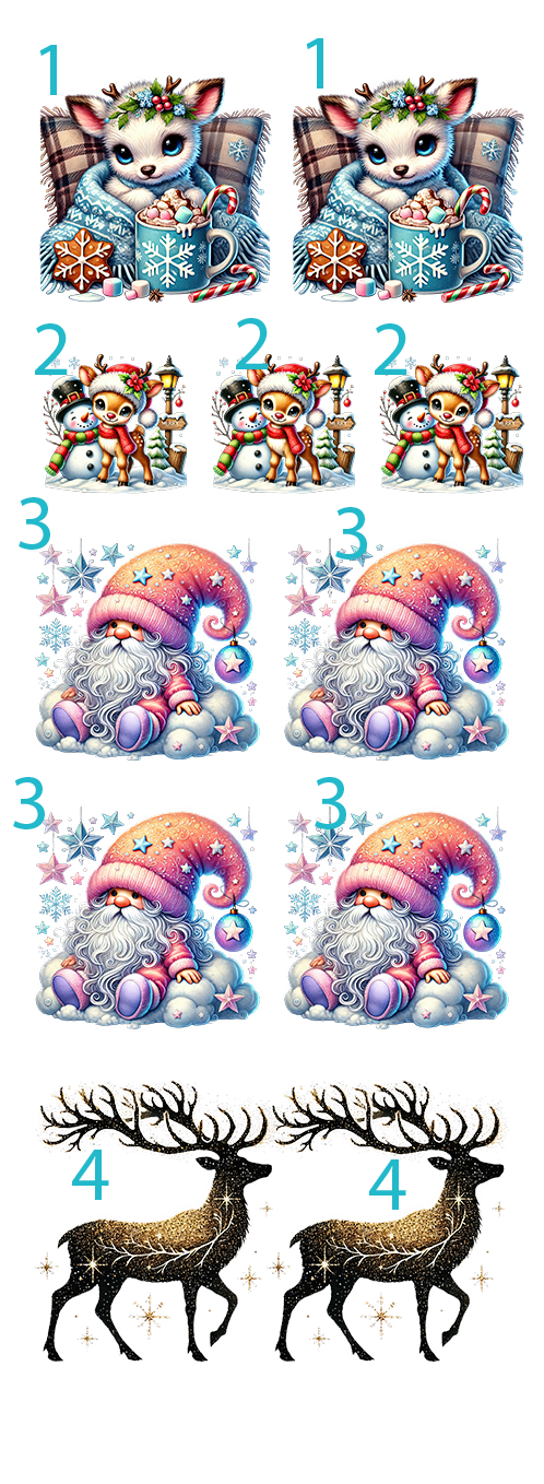 Winter Whimsy: DTF Gang Sheet Christmas 22"x60" Premade