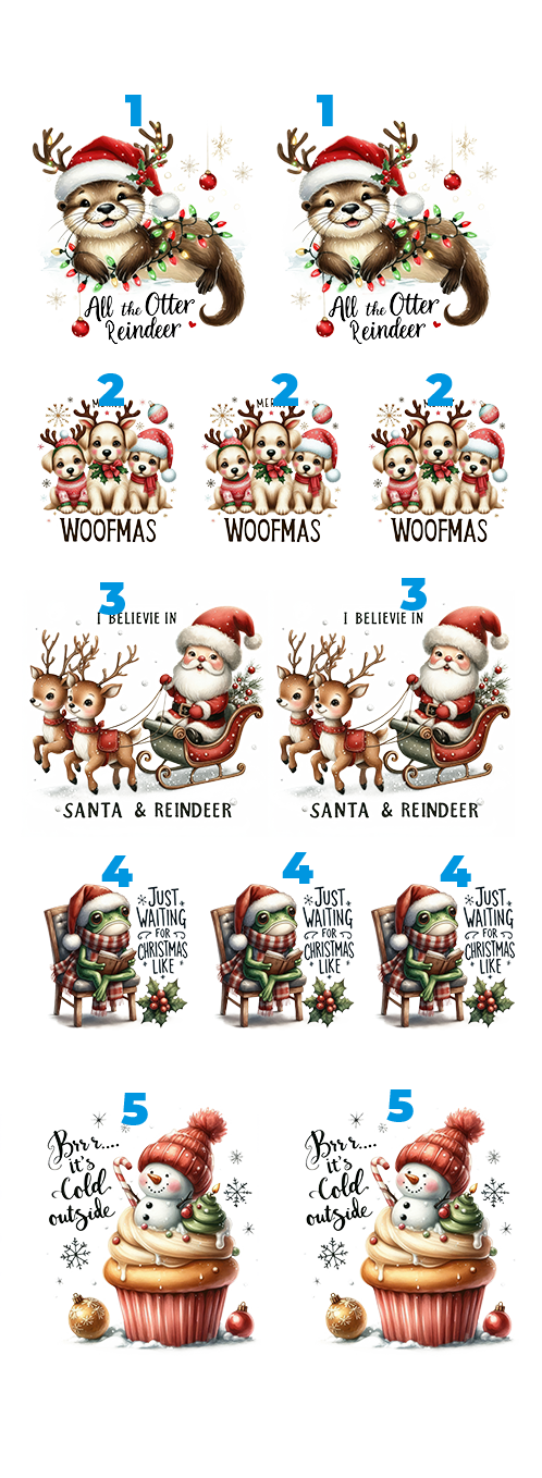 Christmas Cheer Collection Christmas DTF Gang Sheet 22"x60" Premade