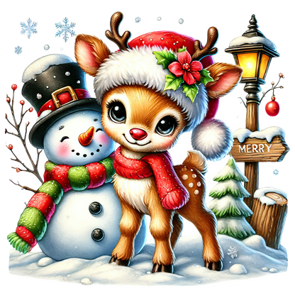 Winter Whimsy: DTF Gang Sheet Christmas 22"x60" Premade